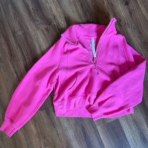 Lulu oversized scuba in sonic pink